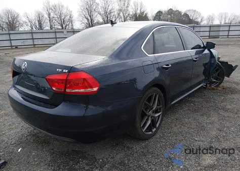 2013 Volkswagen Passat 2.0L Tdi Se z USA, uszkodzony, nr VIN 1VWBN7A39DC111353